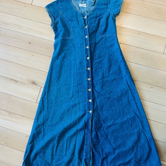 French dressing vintage denim dress! - Picture 3 of 3